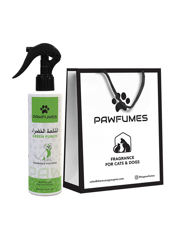 Pawfumes Green Punch Fragrance for Dogs, 200ml, Green/White