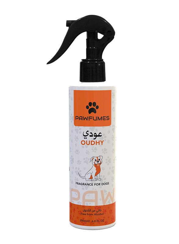 Pawfumes Oudhy Fragrance for Dogs, 200ml, Orange/White