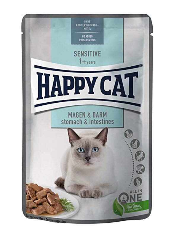 

Happy Cat MIS Sensitive Stomach & Intestines Cat Wet Food, 85g