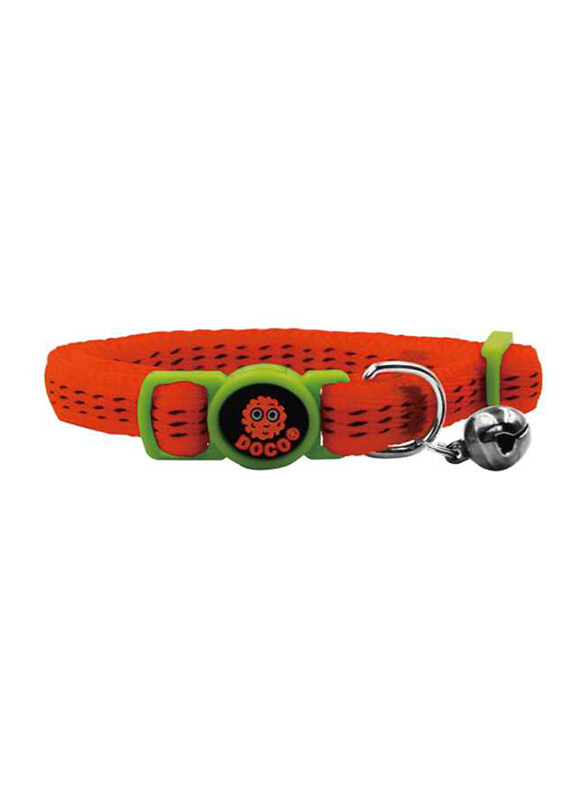 

Doco Puffy Cat Collar with Bell, XS, Orange