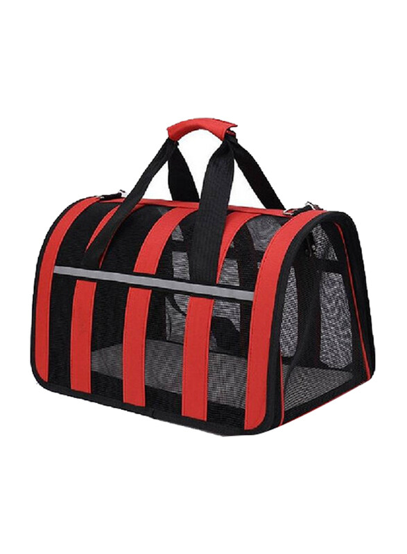 

Petbroo Soft-Sided Breathable Cat Travel Carriers, 41 x 27 x 25cm, Red