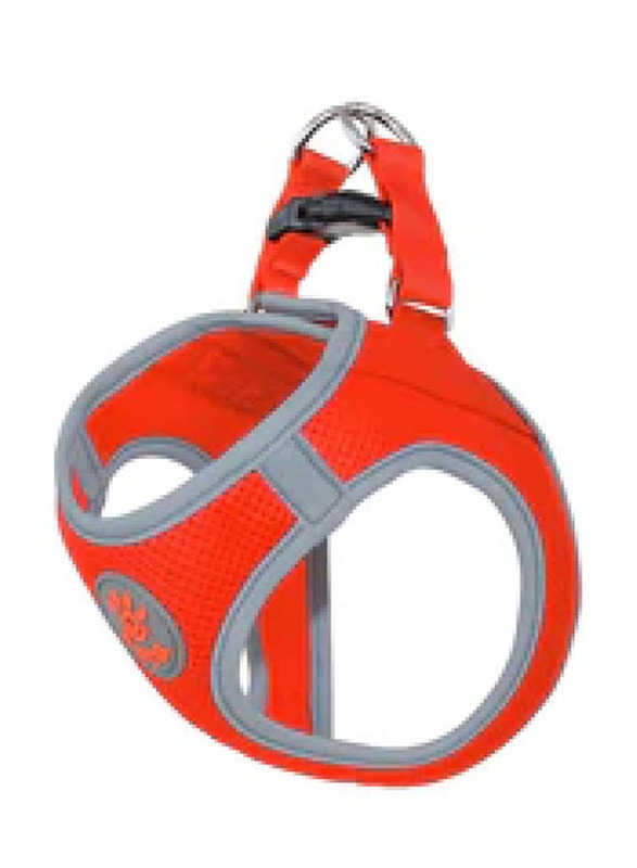 Doco Signature Athletica Quick V Mesh Harness for Dogs, Medium, Orange/Grey