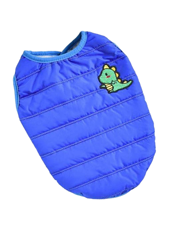 Hong Pet Cotton Padded Vest Coat, Small, Blue