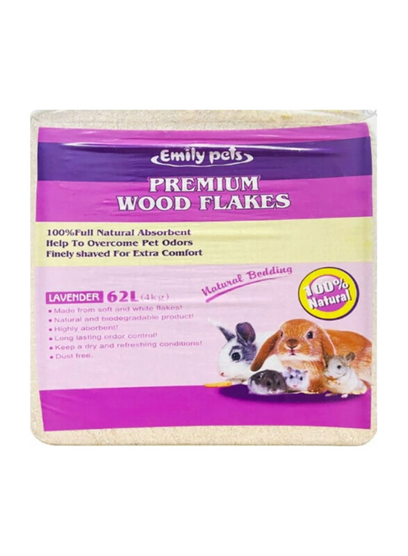 

Emily Pets Wood Shaving with Lavender Scent, 62L, Lavender