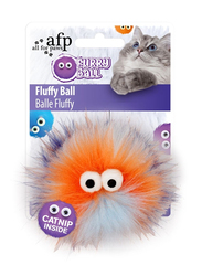 All For Paws Cat Pet Fluffy Ball, Orange