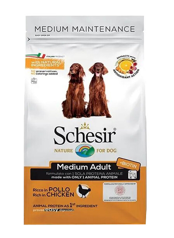 

Schesir Maintenance with Chicken Medium Adult Dog Dry Food, 3 Kg