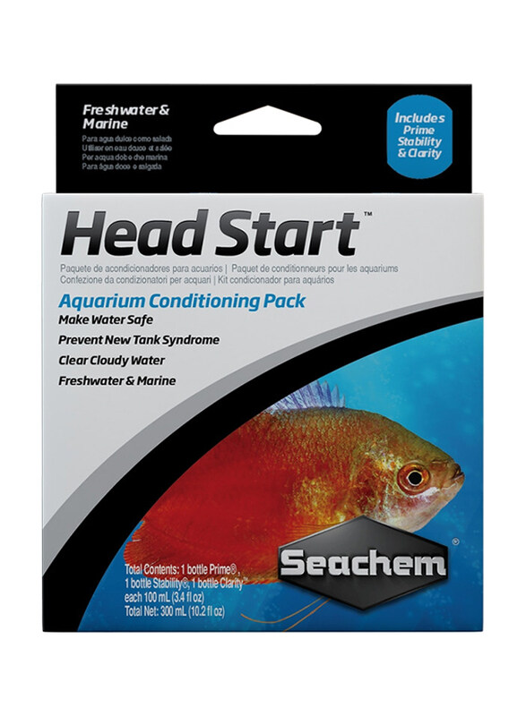 

Seachem Head Start Aquarium Conditioning Combo Pack, 3 x 100ml, Multicolour