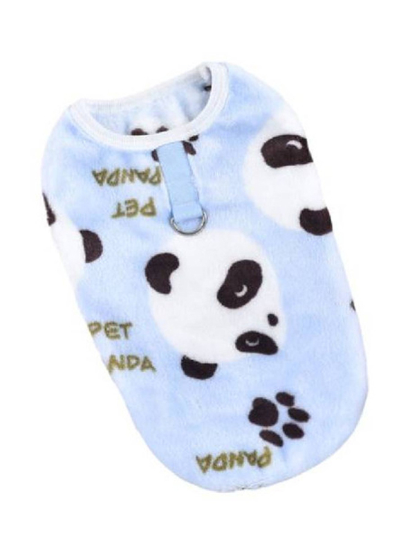 

Hong Pet Flannel Print Vest, Large, Blue