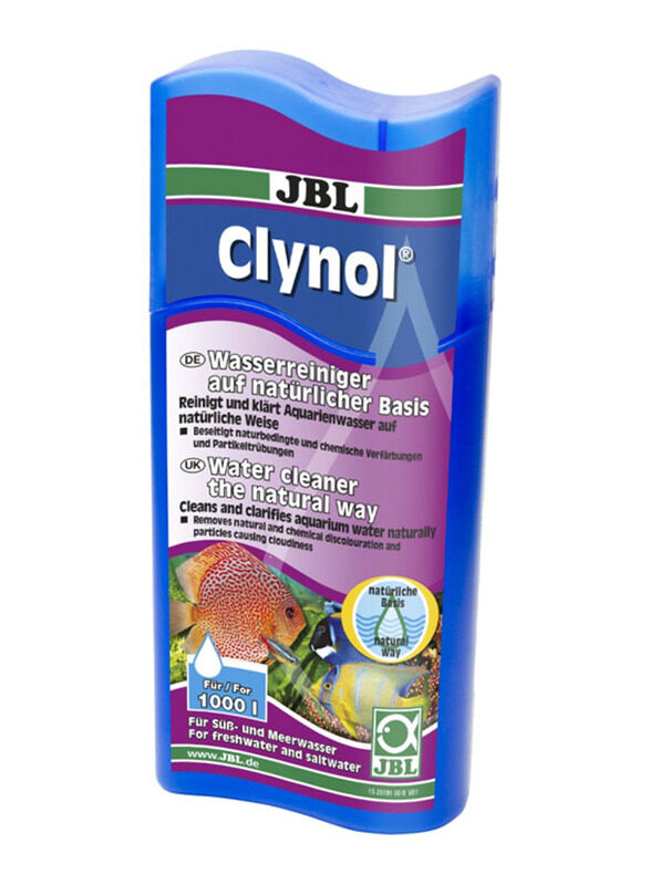 

JBL Clynol Water Cleaner for Fresh & Salt Water, 250ml, Blue