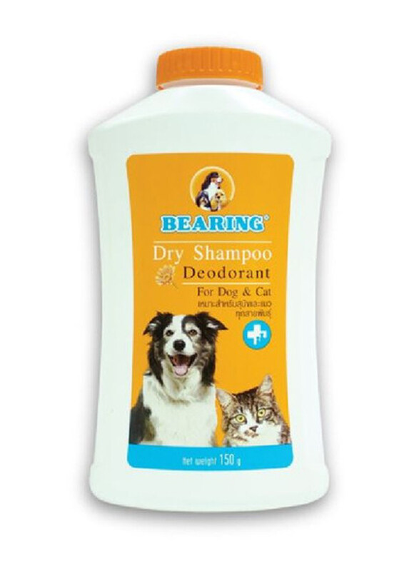 

Bearing Dry Shampoo Powder Deodorant for Dog and Cat, 150g, White