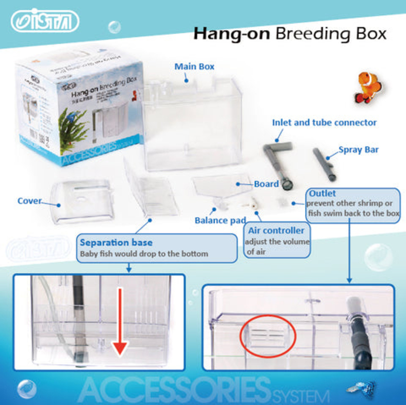 Ista Hang-On Breeding Box, White/Clear