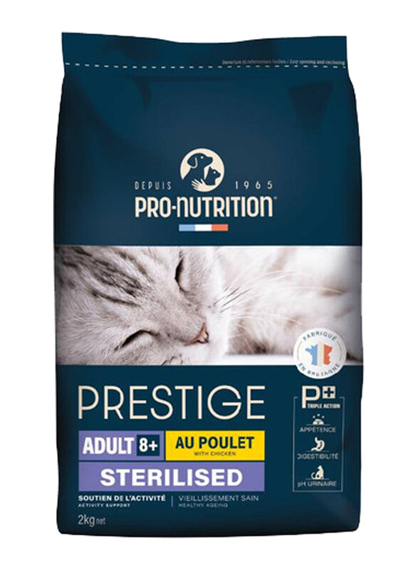 

Pro Nutition Prestige Sterilised Chicken 8+ Adult Cat Dry Food, 2 Kg