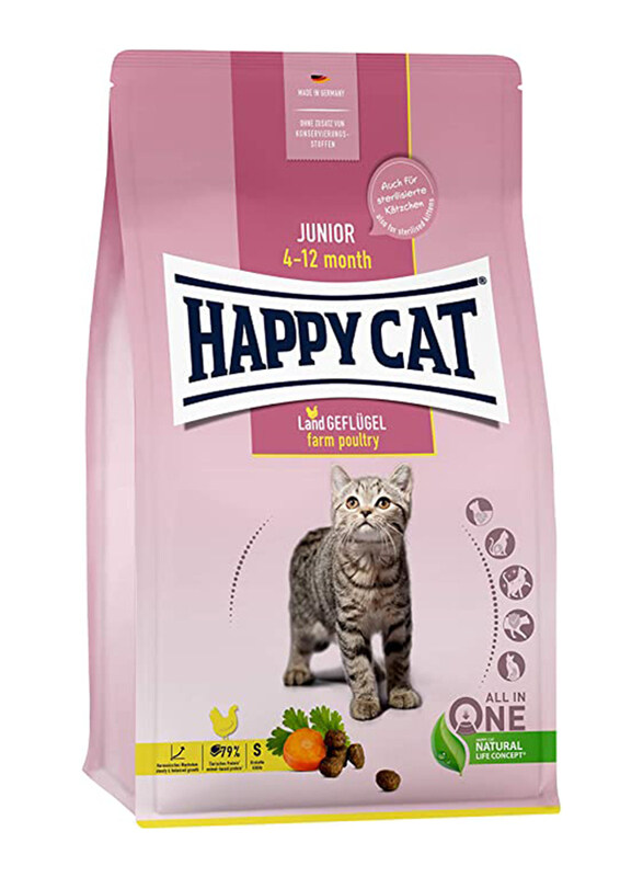 

Happy Cat Junior Land Geflugel Dry Cat Food, 1.3 Kg