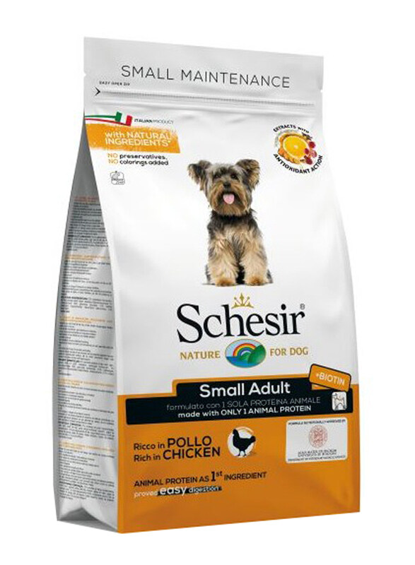 

Schesir Maintenance with Chicken Small Adult Dog Dry Food, 800g