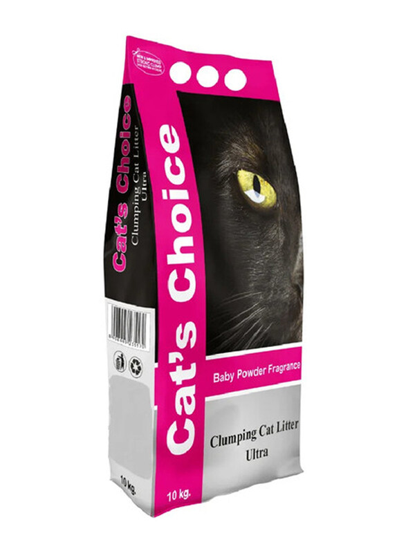 

Cat's Choice Baby Powder Bentonite Granules Clumping Cat Litter, 10 Kg, Multicolour