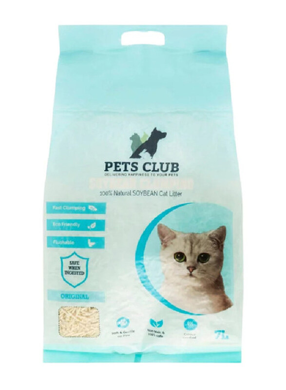 

Pets Club Original Soya Bean Clumping Cat Litter, 7 Liter, Multicolour