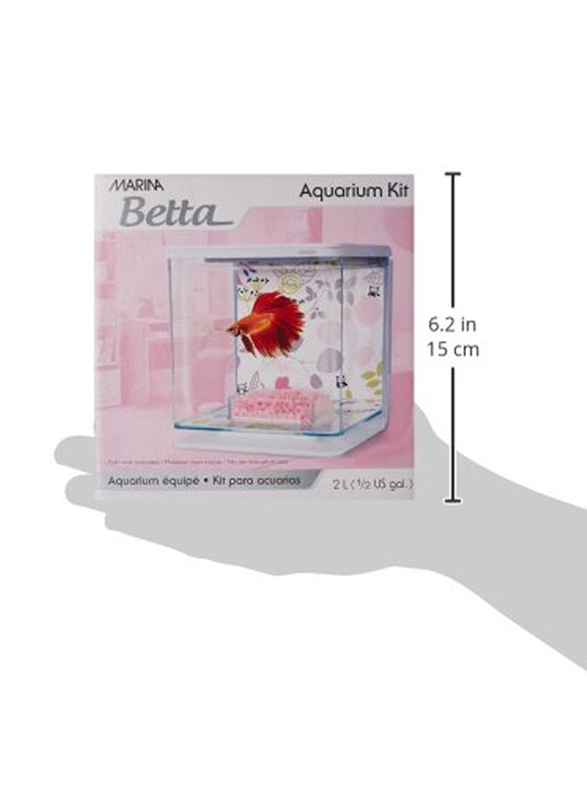 Hagen Marina Floral Betta Kit, 2 Litres, Multicolour