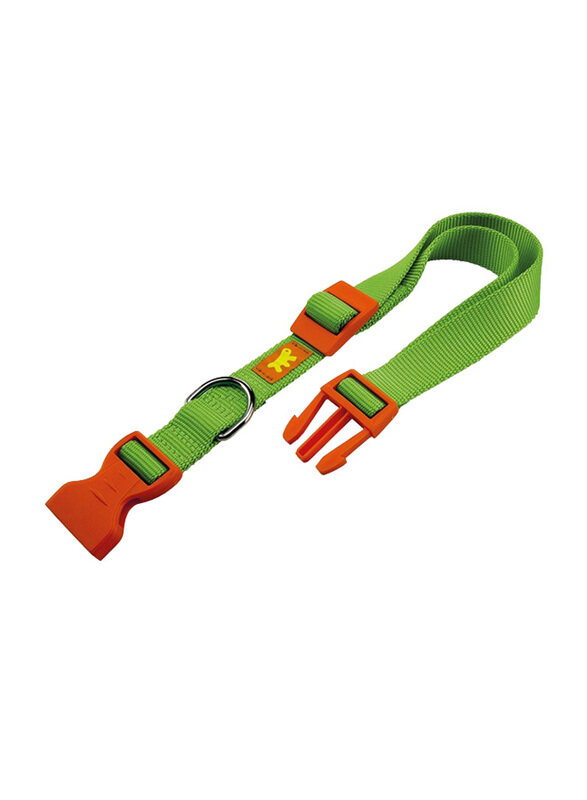 

Fernplast DC 56cm Club C Collar with Snap Clip for Dogs, Green/Orange