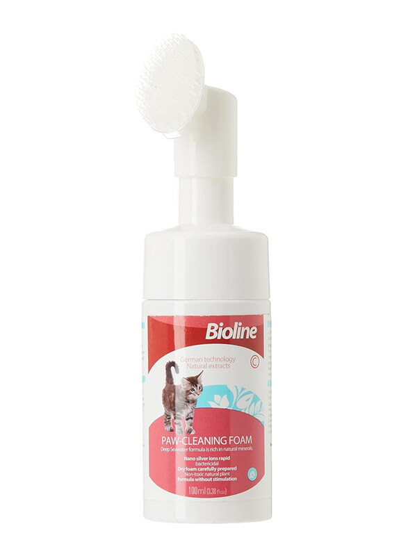 

Bioline Paw Cleaning Foam for Cat & Dog, 100ml, White