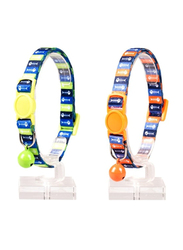 Duvo Nylon Fish Bones Cat Collar with Bell, 20-30cm/10mm, Assorted Colour