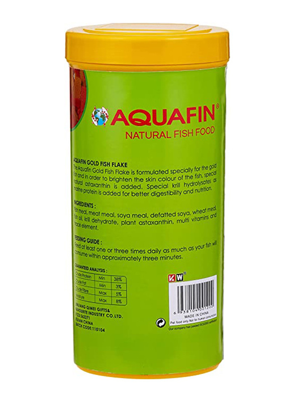 Aquafin Gold Fish Flake Wet Fish Food, 1000ml