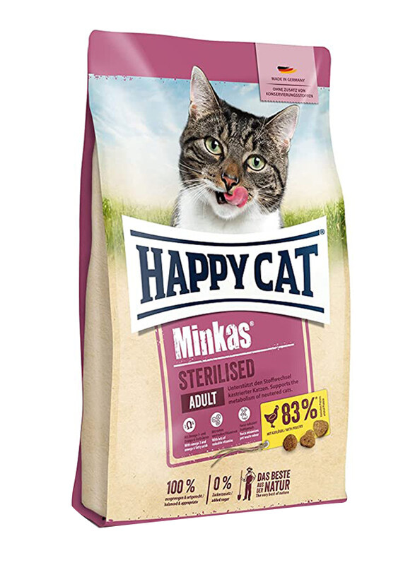 

Happy Cat Minkas Sterilized Adult Dry Cat Food, 1.5 Kg
