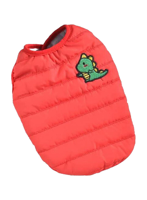 

Hong Pet Cotton Padded Vest Coat, Small, Red