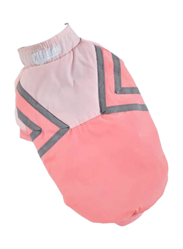 

Hong Pet Reflective Strip Panelled Coat for Dogs, Medium, Pink