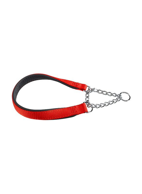 Fernplast DC 40cm Daytona Cuss Semi - Pull - Out Collar with Soft Padding for Dogs, Red