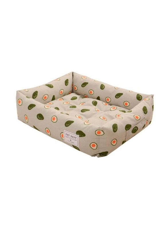 

Generic Avocado Print Cat & Dog Indoor Washable Bed, Multicolour