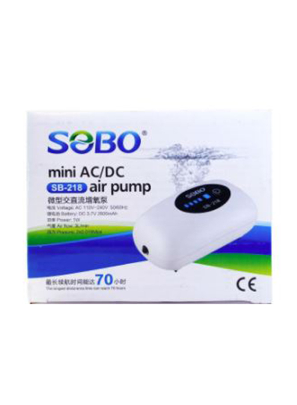 Sobo AC/DC Air Pump, SB-218, White