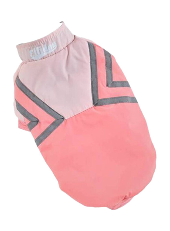 

Hong Pet Reflective Strip Panelled Coat for Dogs, Small, Pink