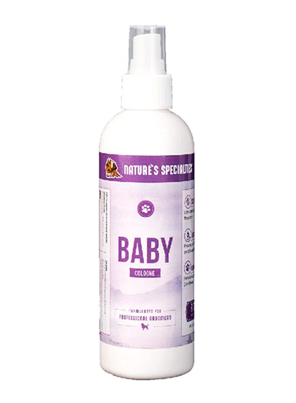 

Natures Specialties Baby Cologne For Dogs And Cats, 237ml, White
