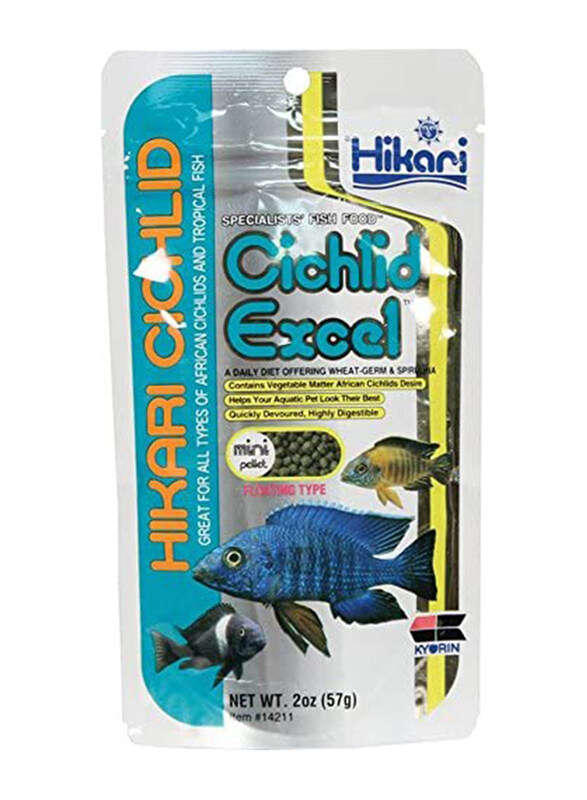 

Hikari Cichlid Excel Mini Dry Fish Food, 57g