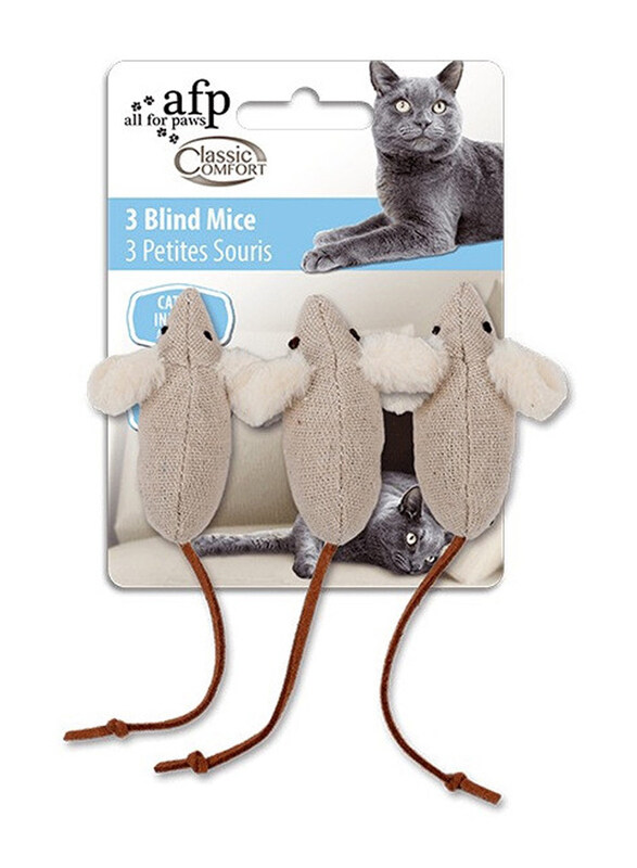 

All For Paws Classic Comfort Blind Mice, 3 Pieces, Cream