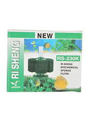 RS Electrical Sponge Aquarium Filter, RS 230k, Black/Green