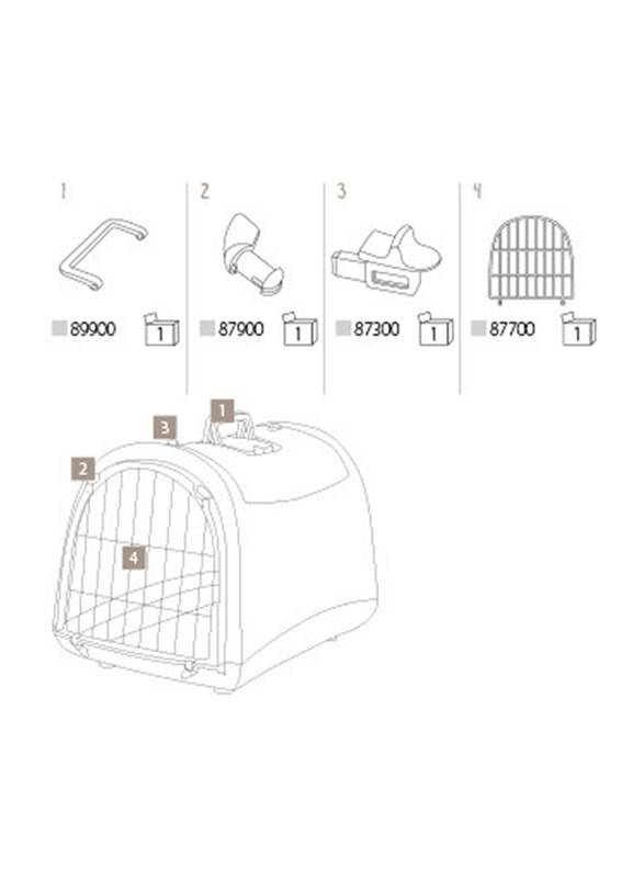 Imac Linus Carrier for Cat & Dog, Pink