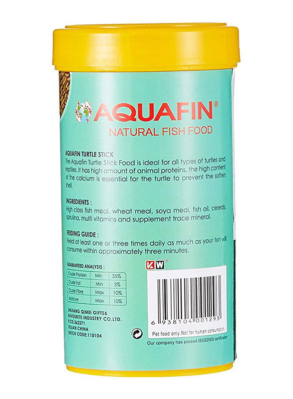 Aquafin Turtle Stick Dry Turtle Food, 500g