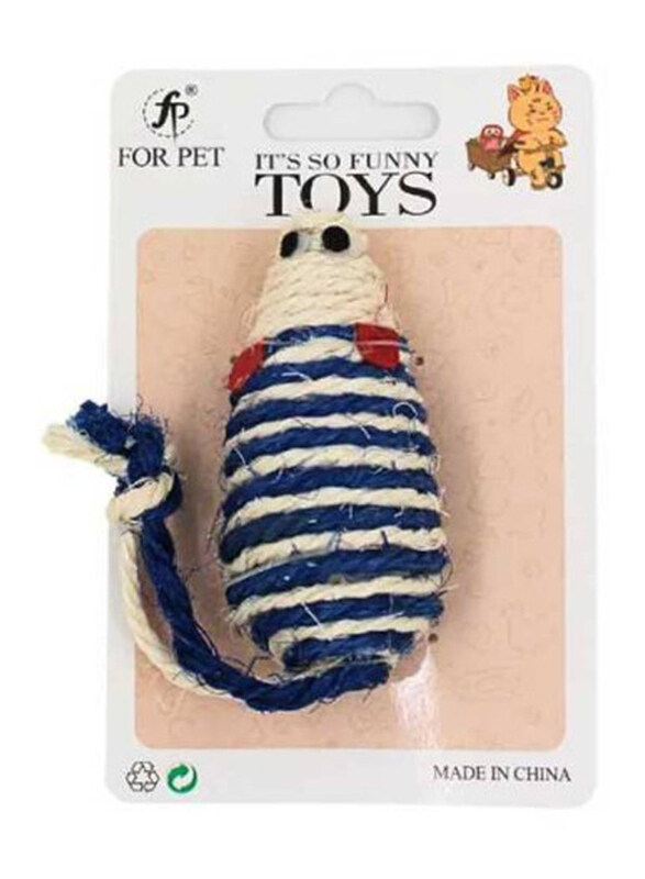 

For Pet Sisal Cat Toy Mice, 14cm, Assorted