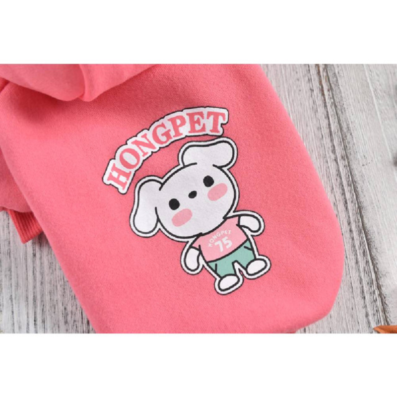 Hong Pet Sweatshirt for Dogs, Large, Pink