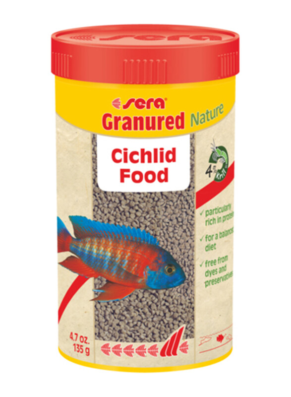 

Sera Granured Nature Cichlid Dry Fish Food, 135g