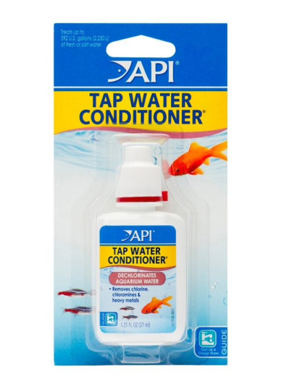 API Tap Water Conditioner Dechlorinates Aquarium Water, 37ml, White