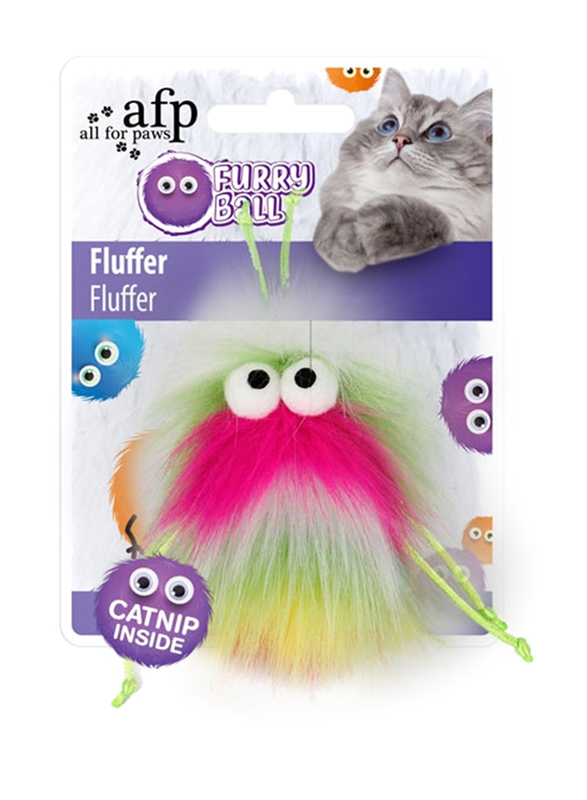 All For Paws Cat Pet Fluffy Ball, Pink