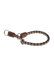 Fernplast DC 35cm Twist CS Nylon Semi - Strangling Collar for Dogs, Brown/Black