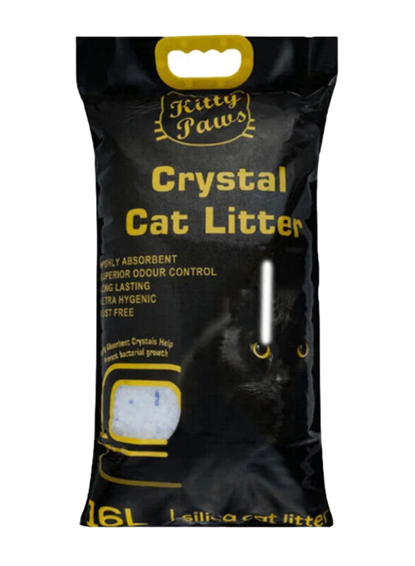 

Kitty Paws Crystal Silica Cat Litter, 16 Liter, Multicolour