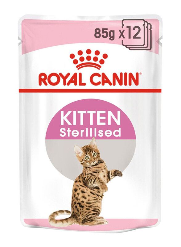 

Royal Canin Feline Health Nutrition Kitten Sterilised Gravy Wet Cat Food, 12 x 85g