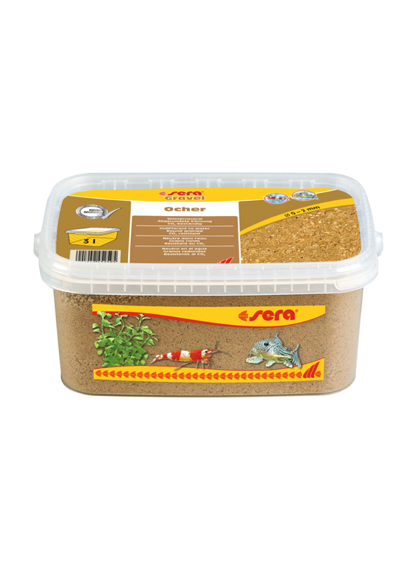 Sera Orcher Gravel, 3 Litres, Yellow