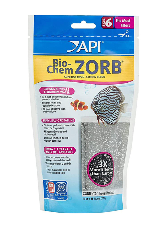 API Bio-Chem Zorb Superior Resign Carbon Blend, Size 6, Black