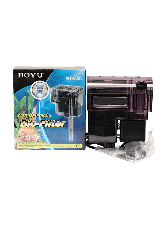 Boyu Waterfall Style Bio Filter, 300L/H, Black