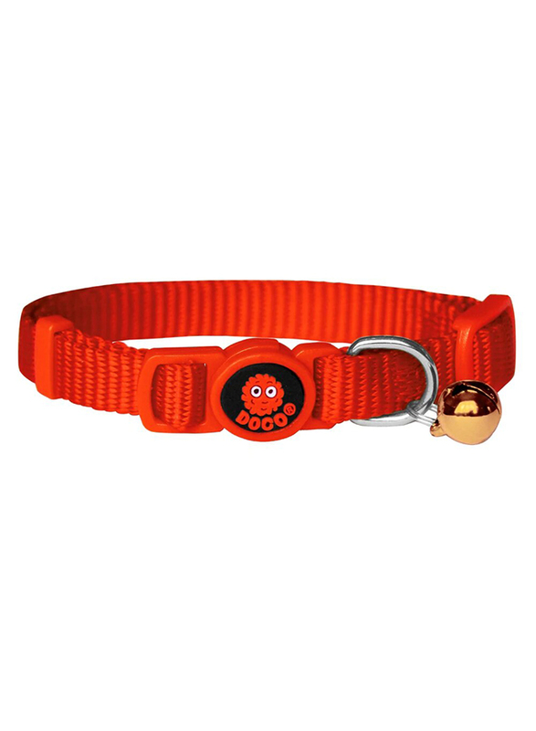 Doco Signature Cat Collar with Bell, 1 x 19-31cm, Orange